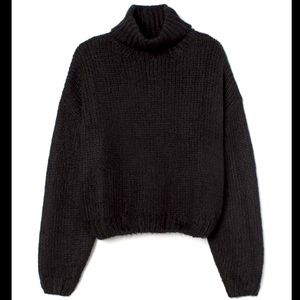 H&M Chunky Knit Turtleneck Sweater